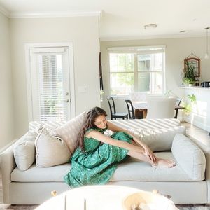 Hill house Ellie Nap Dress size XS Green & pink floral Spring 2021